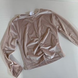 Zara Velvet top